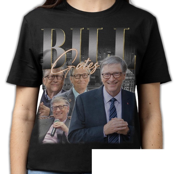 Tops - BILL GATES SHIRT, Funny Bill Gates Tribute Rap Tee Fans Gift